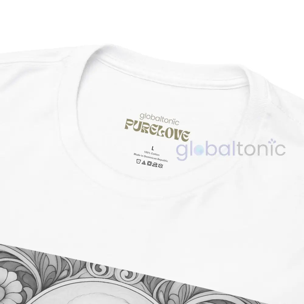 White Poodle Vintage Unisex Cotton Tee for Dog Lovers (Black & White) T-Shirt
