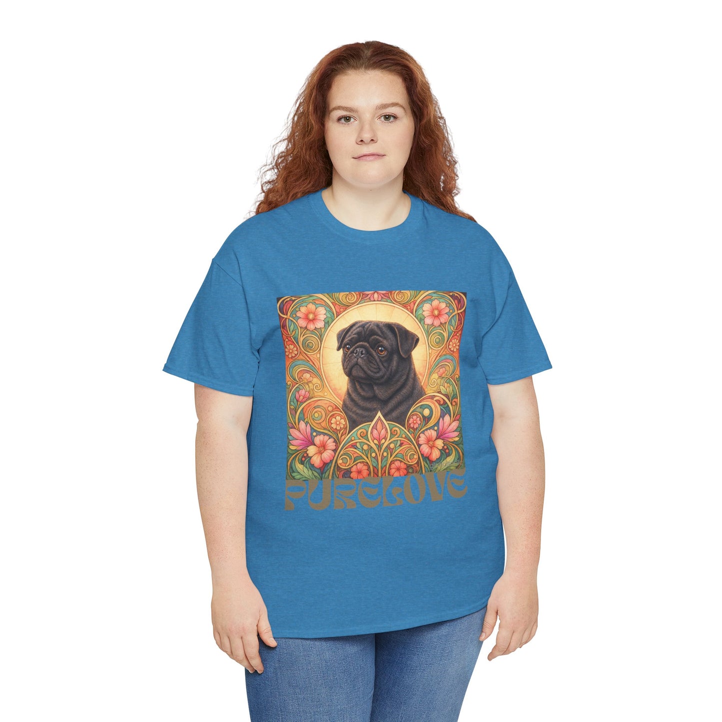 Pug Black Vintage Graphic T-Shirt – Unisex Cotton Tee for Dog Lovers