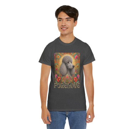 Poodle Grey Vintage Graphic T-Shirt – Unisex Cotton Tee for Dog Lovers
