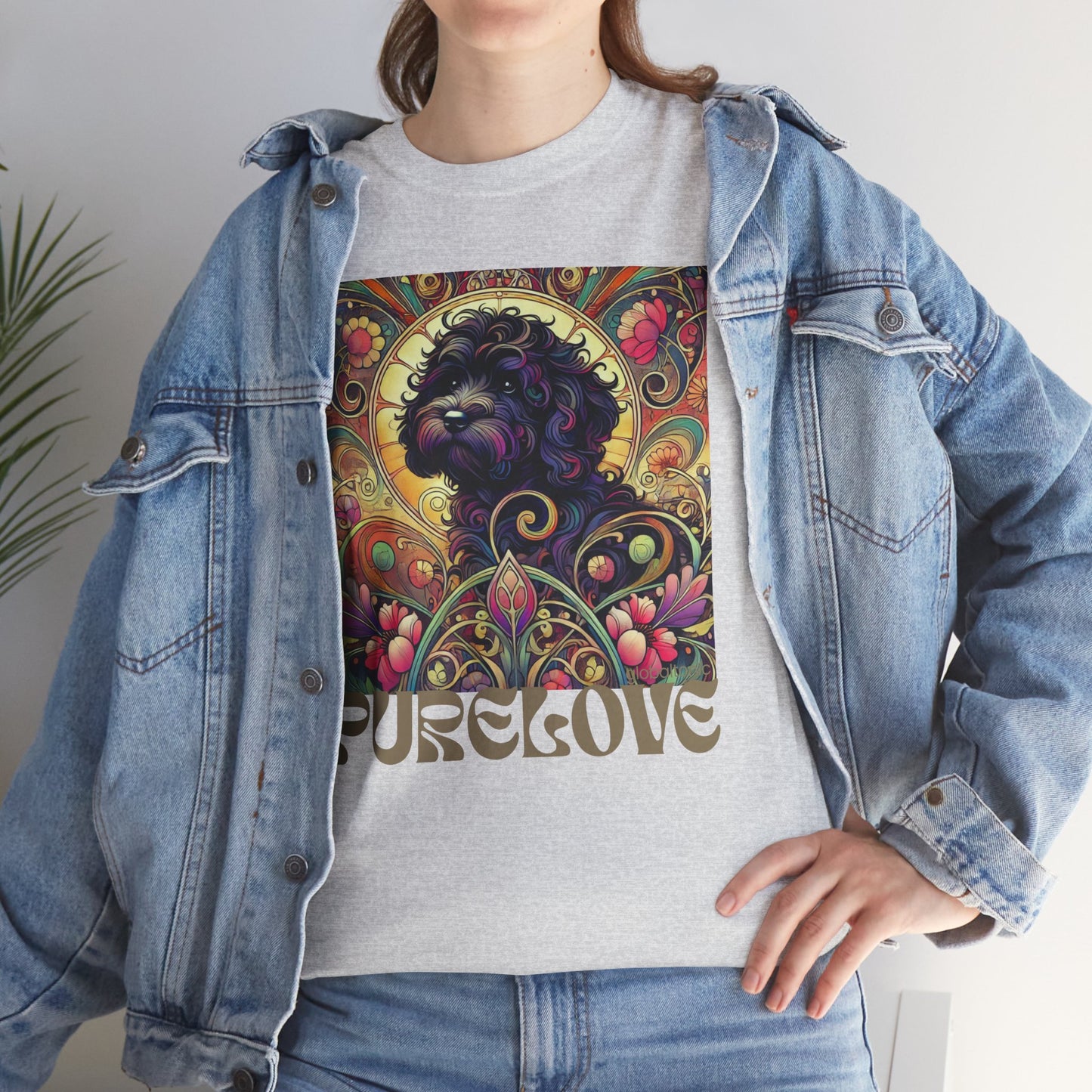 Black Cavapoo (Cavoodle) Vintage Graphic T-Shirt – Unisex Cotton Tee for Dog Lovers