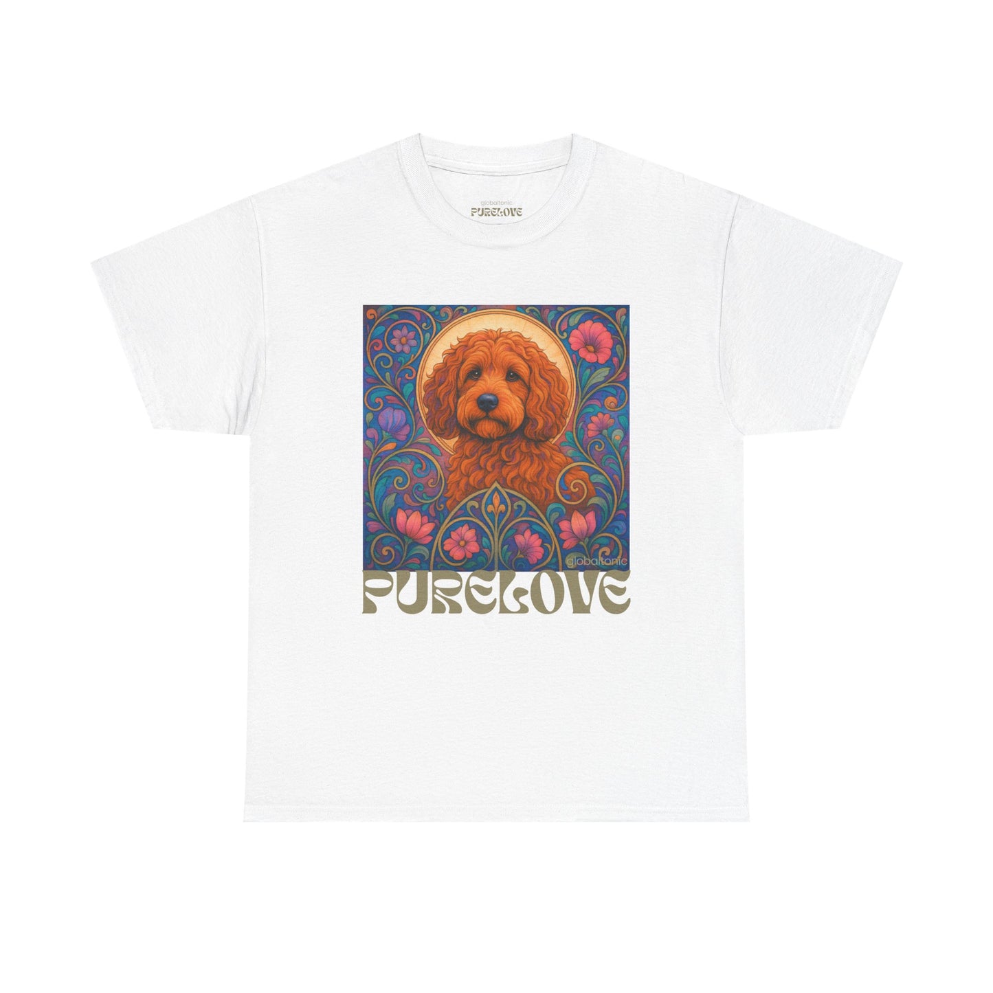 Red Cockapoo (Spoodle) Vintage Graphic T-Shirt – Unisex Cotton Tee for Dog Lovers