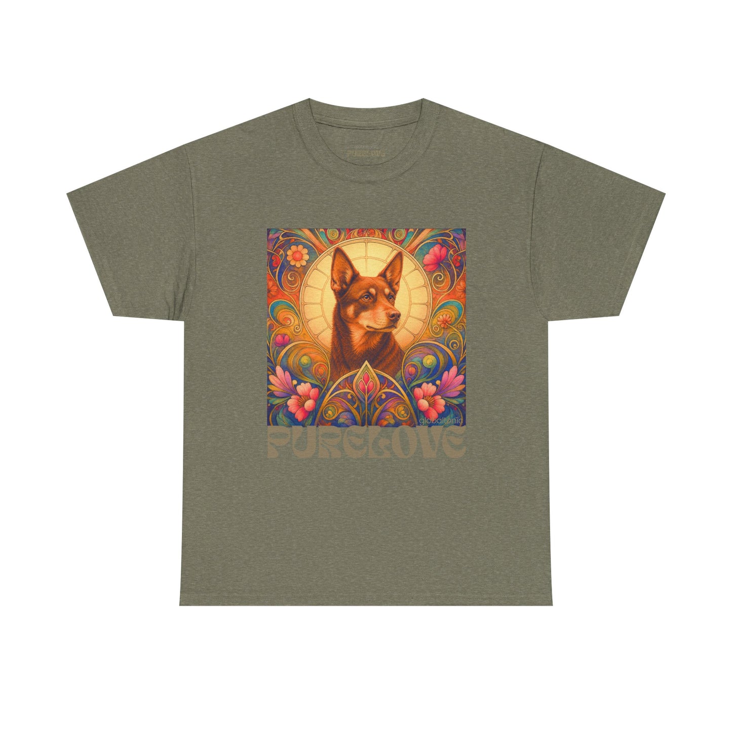 Kelpie Brown Vintage Graphic T-Shirt – Unisex Cotton Tee for Dog Lovers
