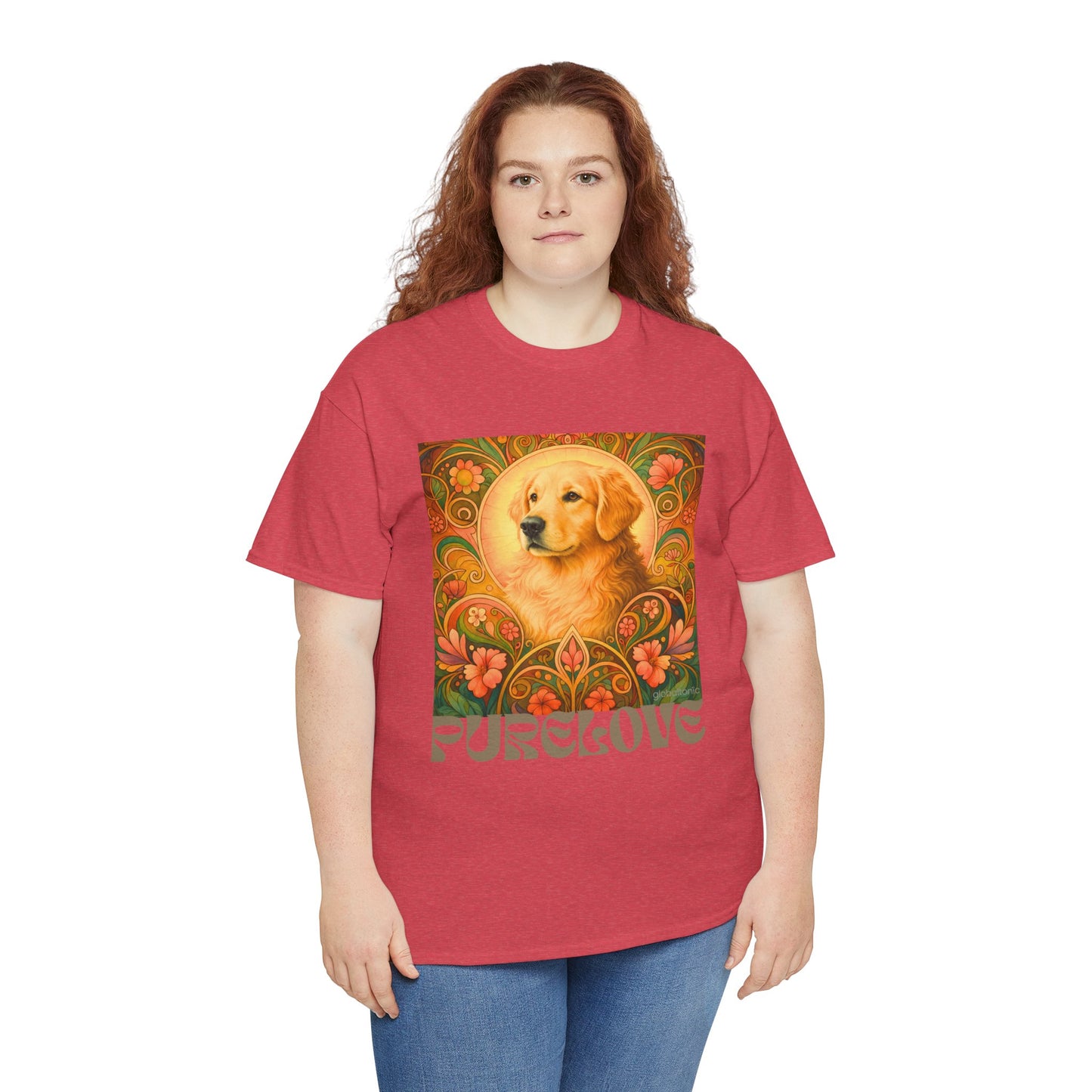 Golden Retriever Vintage Graphic T-shirt - Unisex Cotton Tee for Dog Lovers