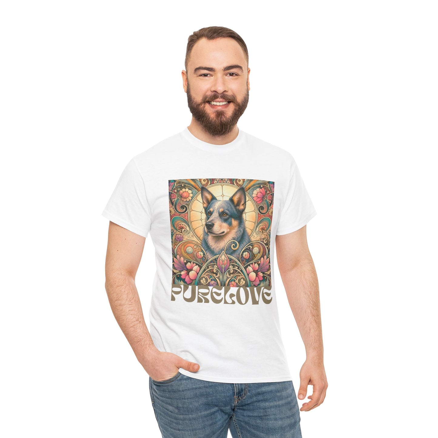 Australian Blue Heeler Vintage Graphic T-Shirt – Unisex Cotton Tee for Dog Lovers