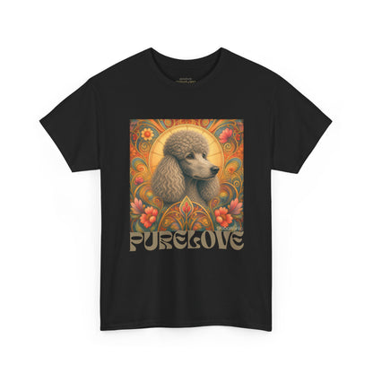 Poodle Grey Vintage Graphic T-Shirt – Unisex Cotton Tee for Dog Lovers