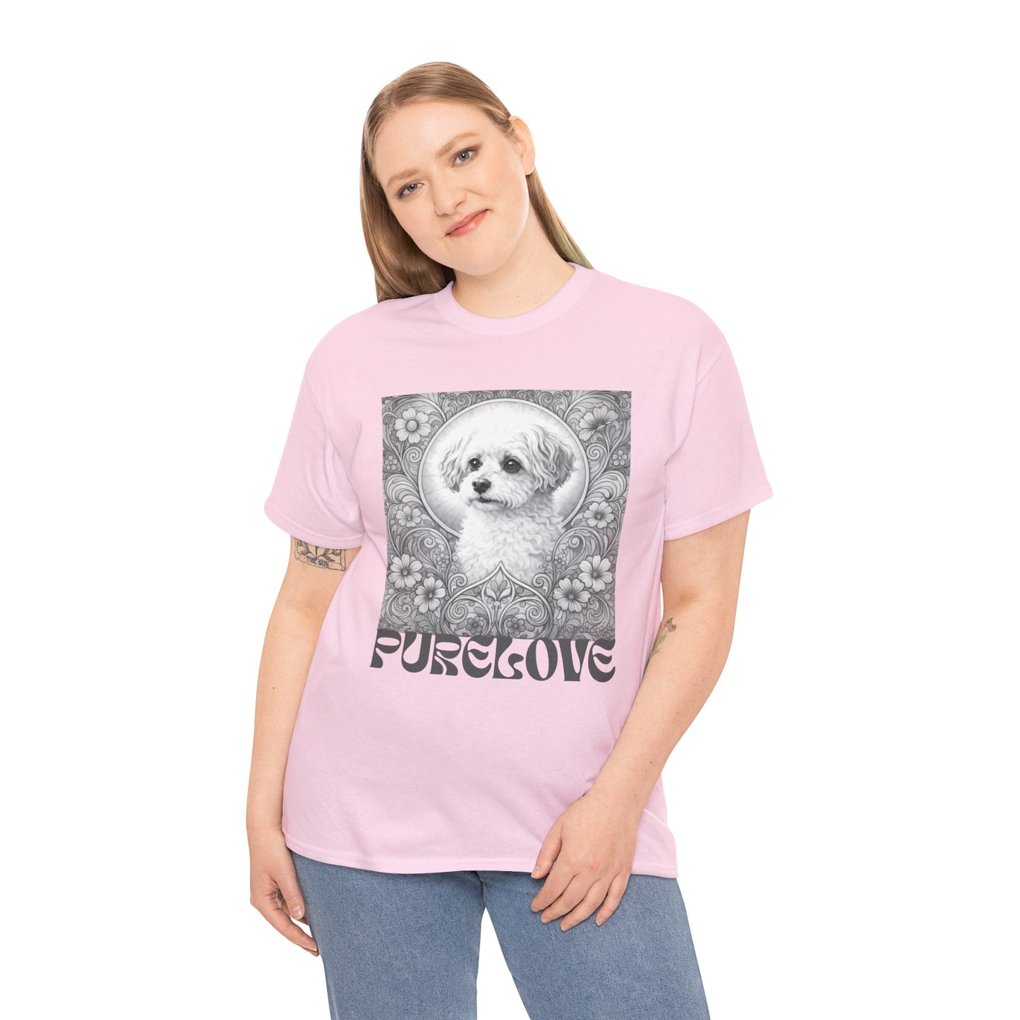Foxypoo (Foodle) Vintage Graphic T-Shirt – Unisex Cotton Tee for Dog Lovers (Black & White)