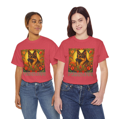 German Shepherd Vintage Graphic T-Shirt – Unisex Cotton Tee for Dog Lovers
