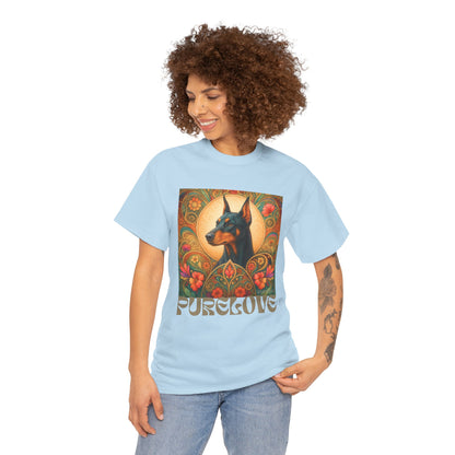 Doberman Vintage Graphic T-shirt - Unisex Cotton Tee for Dog Lovers