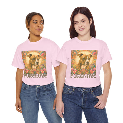 Staffy (Coco) Bull Terrier Vintage Unisex Cotton Tee for Dog Lovers
