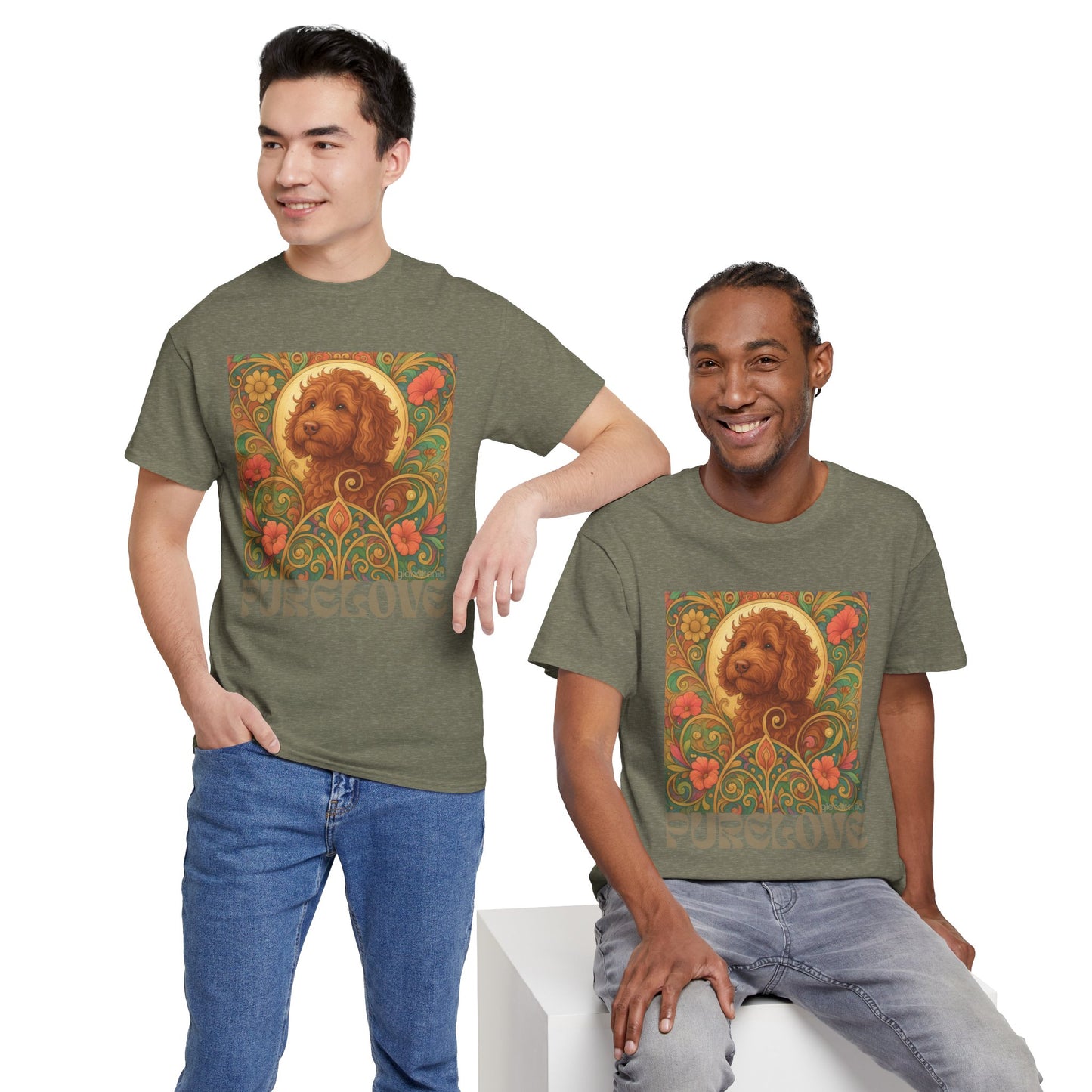 Red Cavapoo (Cavoodle) Vintage Graphic T-Shirt – Unisex Cotton Tee for Dog Lovers
