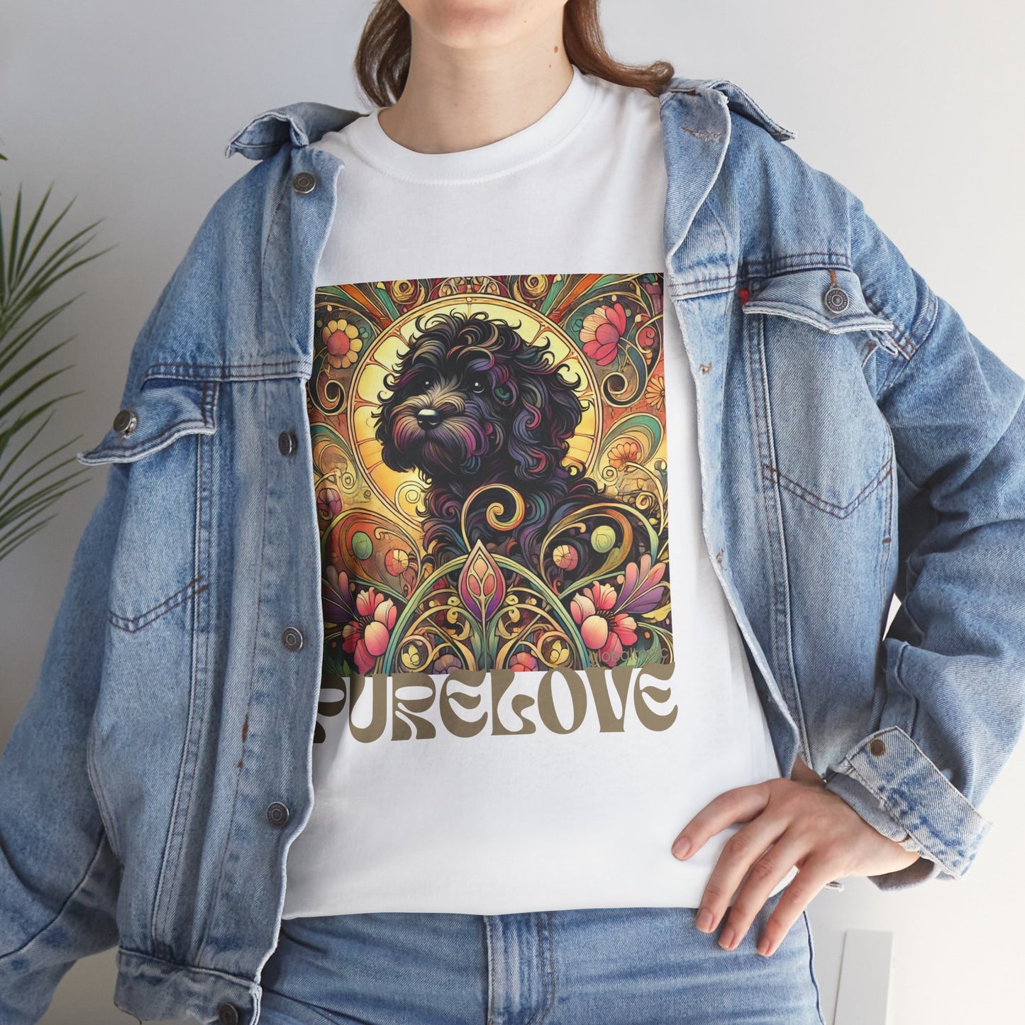 Black Cavapoo (Cavoodle) Vintage Graphic T-Shirt – Unisex Cotton Tee for Dog Lovers