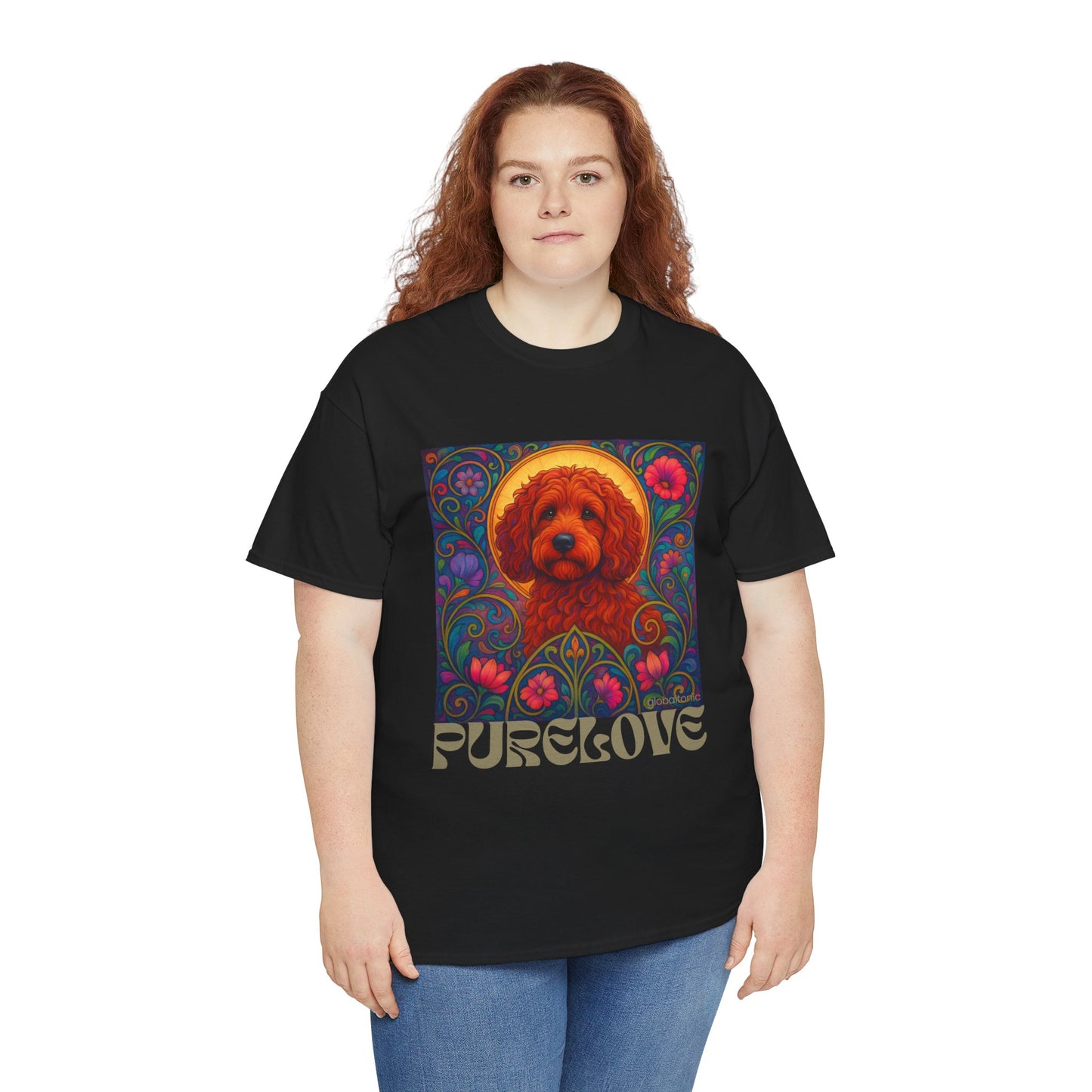 Red Cockapoo (Spoodle) Vintage Graphic T-Shirt – Unisex Cotton Tee for Dog Lovers