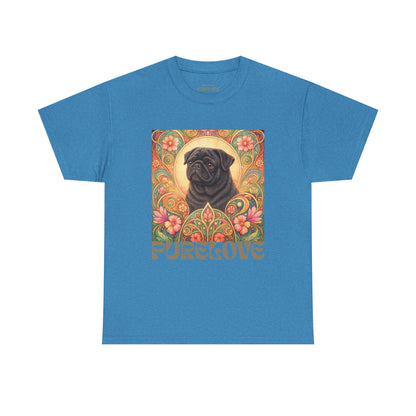 Pug Black Vintage Graphic T-Shirt – Unisex Cotton Tee for Dog Lovers