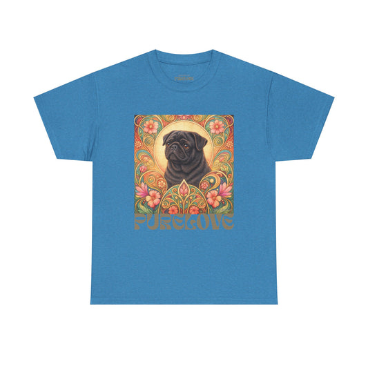 Pug Black Vintage Graphic T-Shirt – Unisex Cotton Tee for Dog Lovers