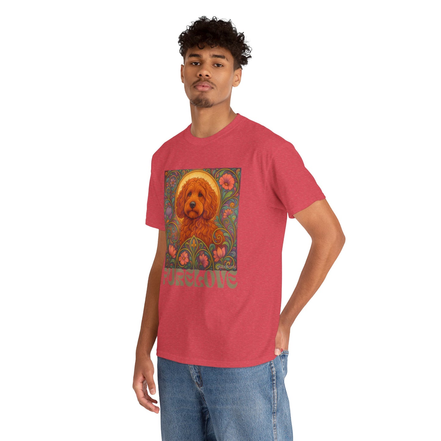 Red Cockapoo (Spoodle) Vintage Graphic T-Shirt – Unisex Cotton Tee for Dog Lovers