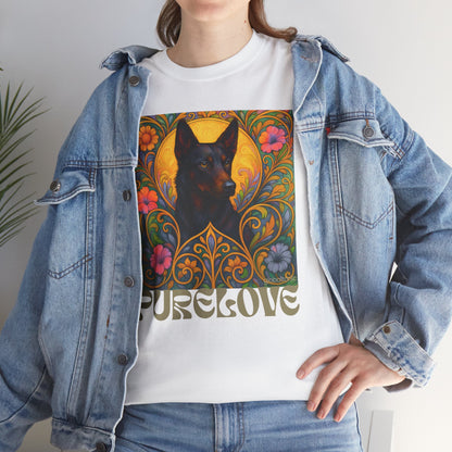 Black Kelpie Vintage Graphic T-Shirt – Unisex Cotton Tee for Dog Lovers