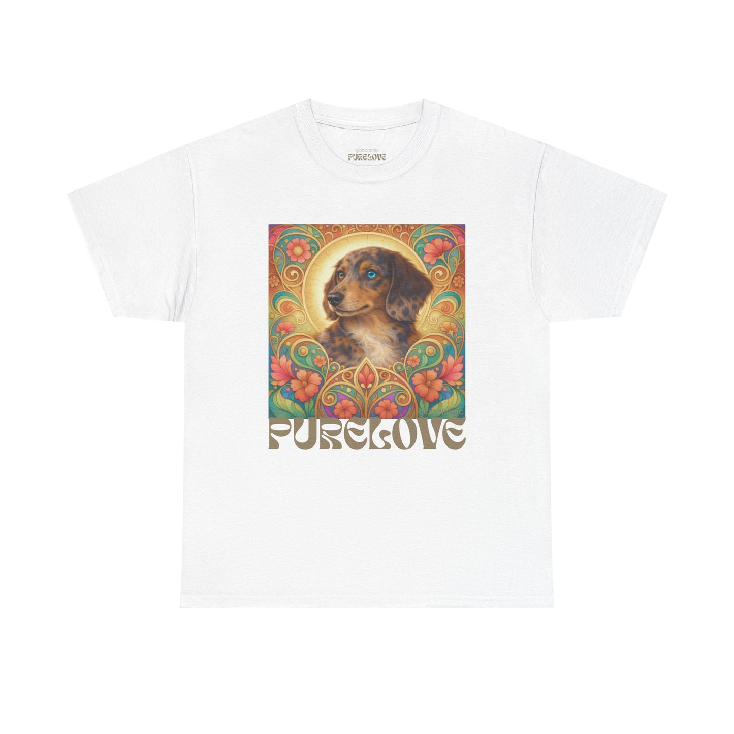Dachshund Merle Wirehaired Vintage Unisex Cotton Tee for Dog Lovers