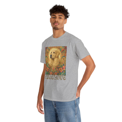 Golden Labrador Vintage Graphic T-shirt - Unisex Cotton Tee for Dog Lovers