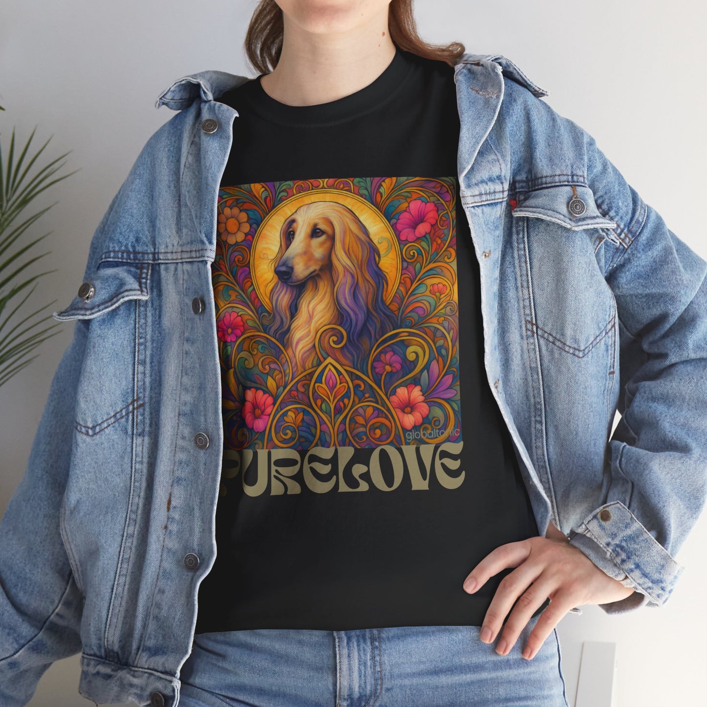 Afghan Vintage Graphic T-Shirt – Unisex Cotton Tee for Dog Lovers