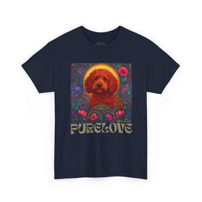 Red Cockapoo (Spoodle) Vintage Graphic T-Shirt – Unisex Cotton Tee for Dog Lovers