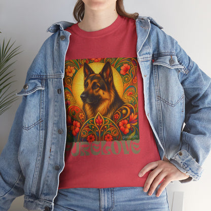 German Shepherd Vintage Graphic T-Shirt – Unisex Cotton Tee for Dog Lovers