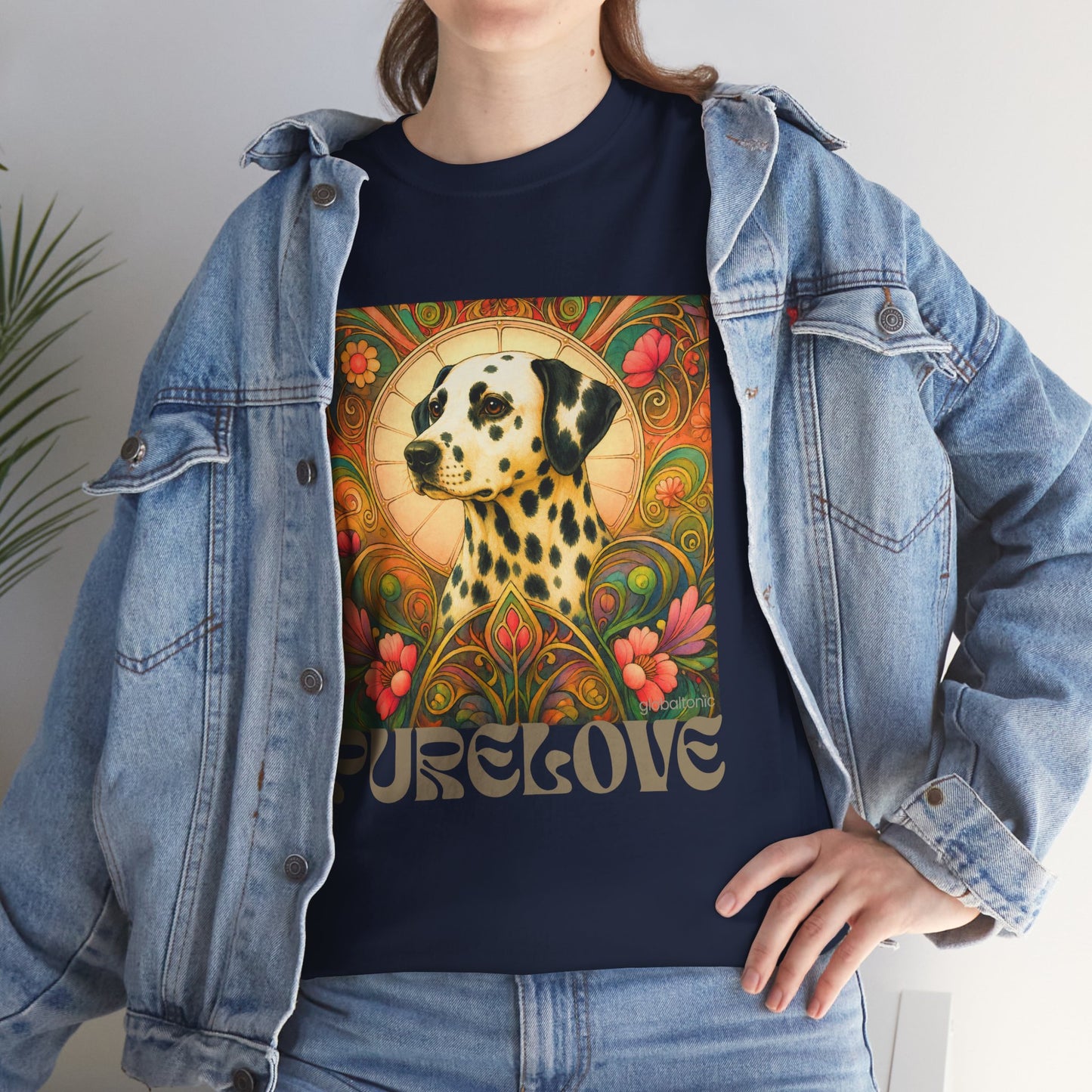 Dalmatian Vintage Graphic T-Shirt – Unisex Cotton Tee for Dog Lovers