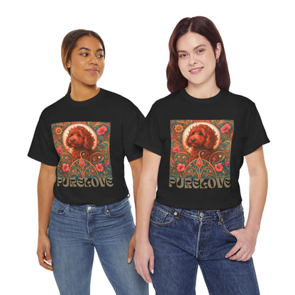 Red Cavapoo (Cavoodle) Vintage Graphic T-Shirt – Unisex Cotton Tee for Dog Lovers