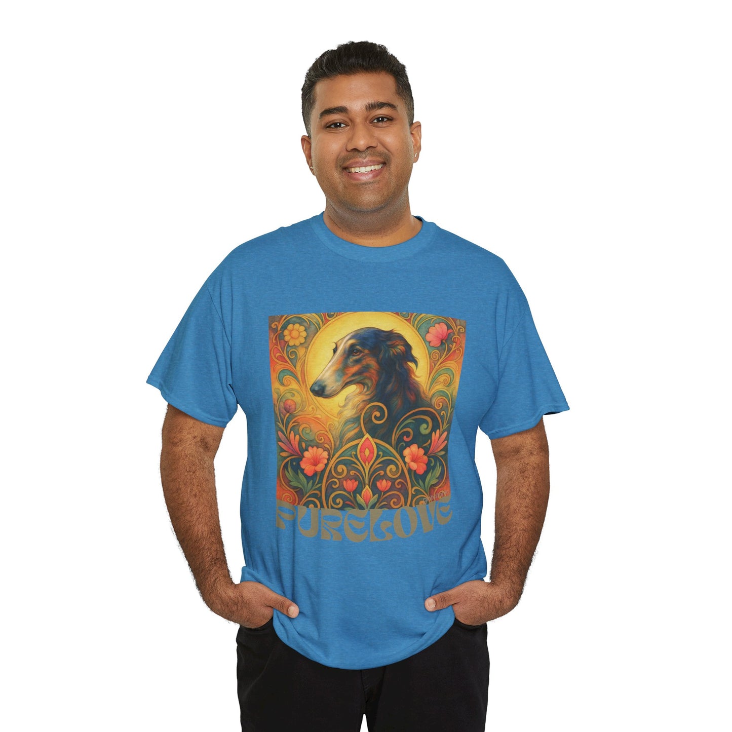 Borzoi Vintage Graphic T-Shirt – Unisex Cotton Tee for Dog Lovers