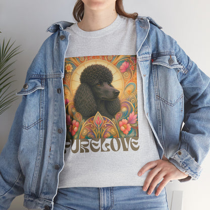 Poodle Black Vintage Graphic T-Shirt – Unisex Cotton Tee for Dog Lovers