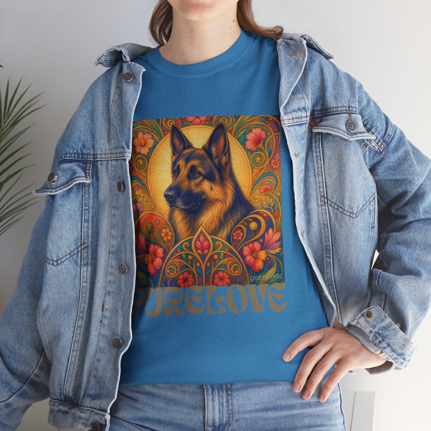 German Shepherd Vintage Graphic T-Shirt – Unisex Cotton Tee for Dog Lovers