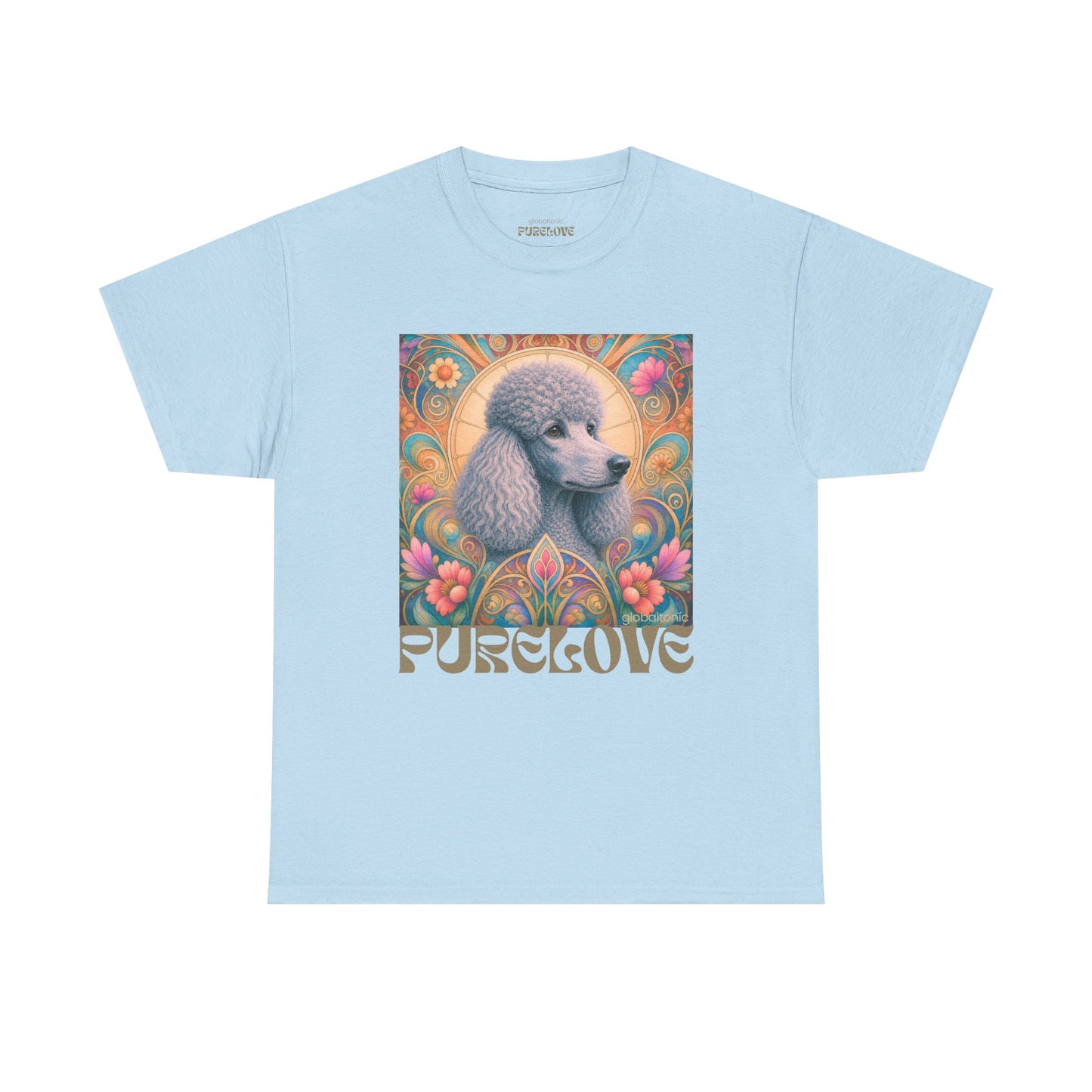 Poodle Grey Vintage Graphic T-Shirt – Unisex Cotton Tee for Dog Lovers