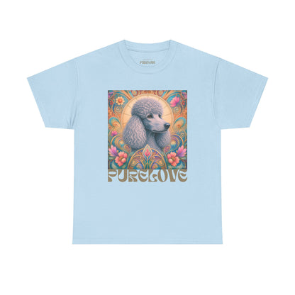 Poodle Grey Vintage Graphic T-Shirt – Unisex Cotton Tee for Dog Lovers