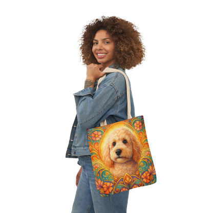 Goldendoodle (Groodle) All-Over Print Canvas Tote Bag – Colourful Artistic Dog Lover Gift