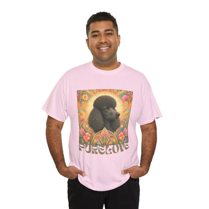 Poodle Black Vintage Graphic T-Shirt – Unisex Cotton Tee for Dog Lovers