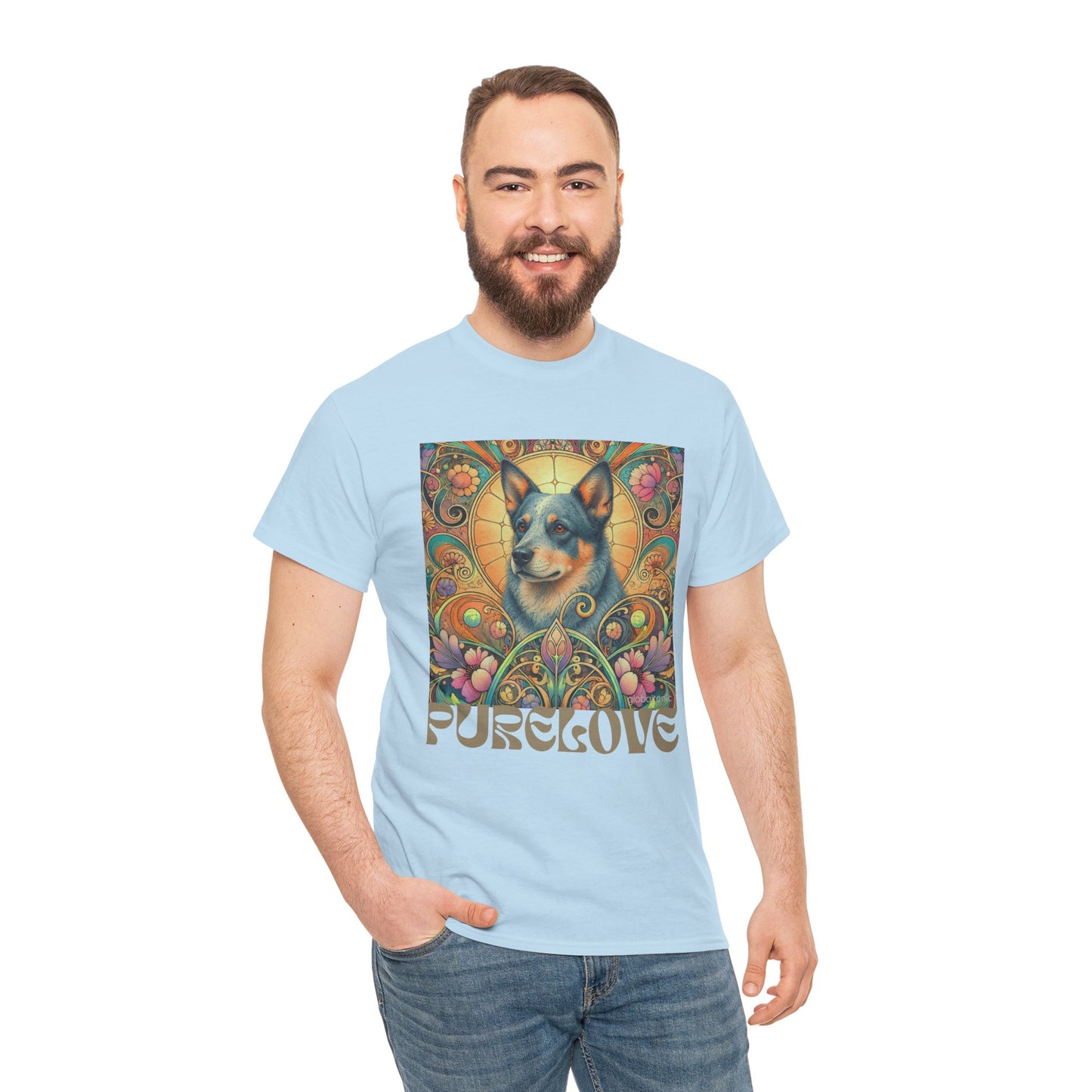 Australian Blue Heeler Vintage Graphic T-Shirt – Unisex Cotton Tee for Dog Lovers