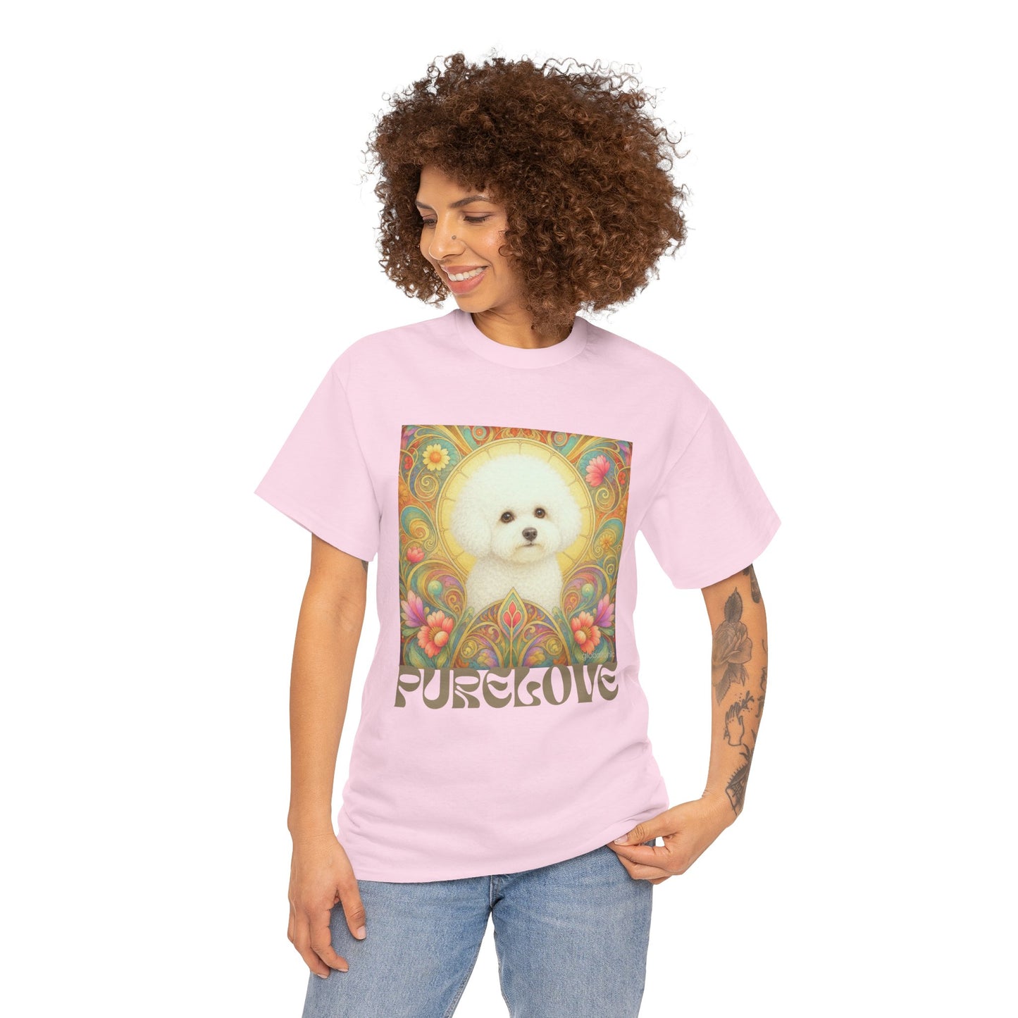 Bichon Frise Vintage Graphic T-Shirt – Unisex Cotton Tee for Dog Lovers