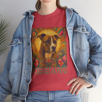 Staffy (Coco) Bull Terrier Vintage Unisex Cotton Tee for Dog Lovers