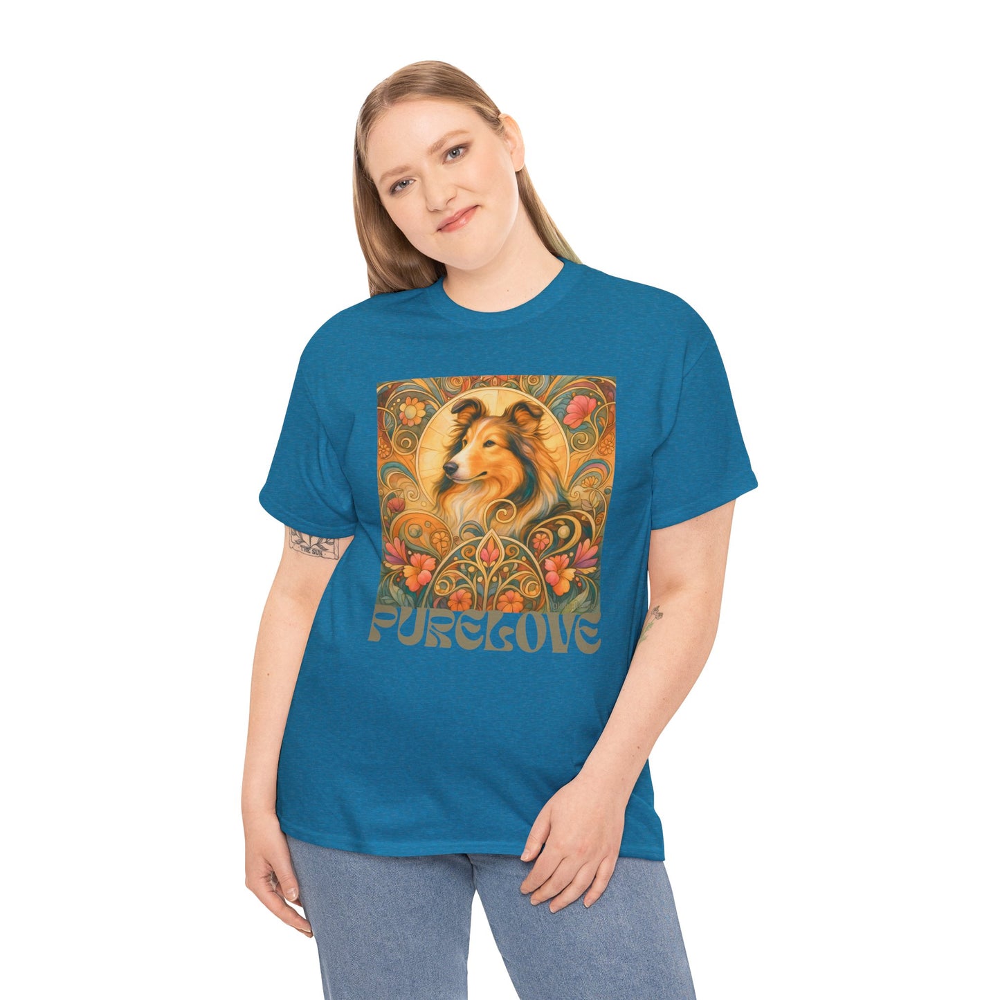 Collie Vintage Graphic T-shirt - Unisex Cotton Tee for Dog Lovers