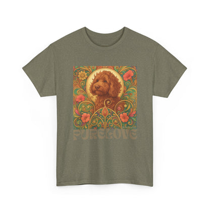 Red Cavapoo (Cavoodle) Vintage Graphic T-Shirt – Unisex Cotton Tee for Dog Lovers