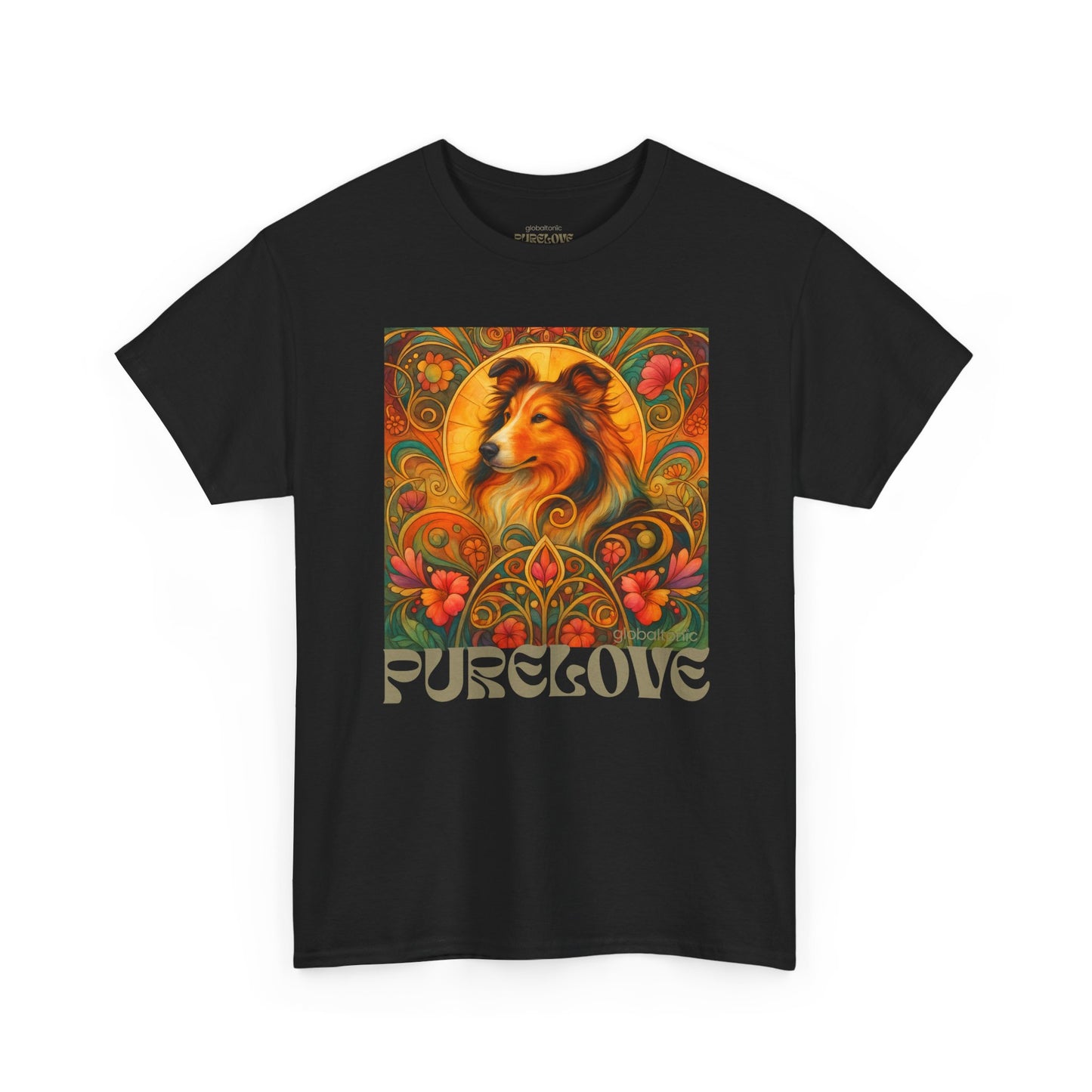 Collie Vintage Graphic T-shirt - Unisex Cotton Tee for Dog Lovers