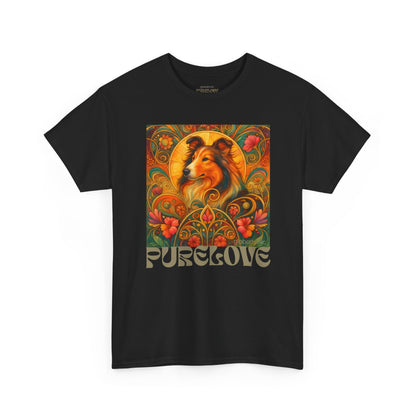 Collie Vintage Graphic T-shirt - Unisex Cotton Tee for Dog Lovers