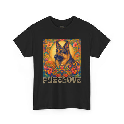 German Shepherd Vintage Graphic T-Shirt – Unisex Cotton Tee for Dog Lovers
