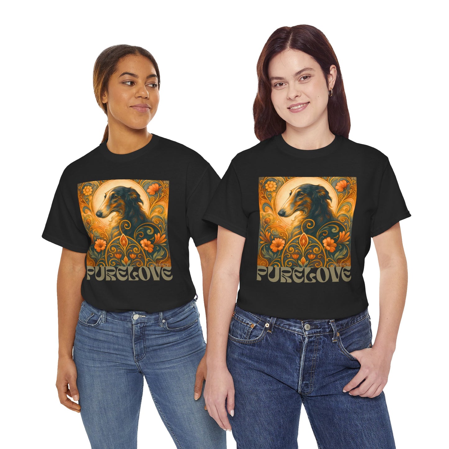 Borzoi Vintage Graphic T-Shirt – Unisex Cotton Tee for Dog Lovers