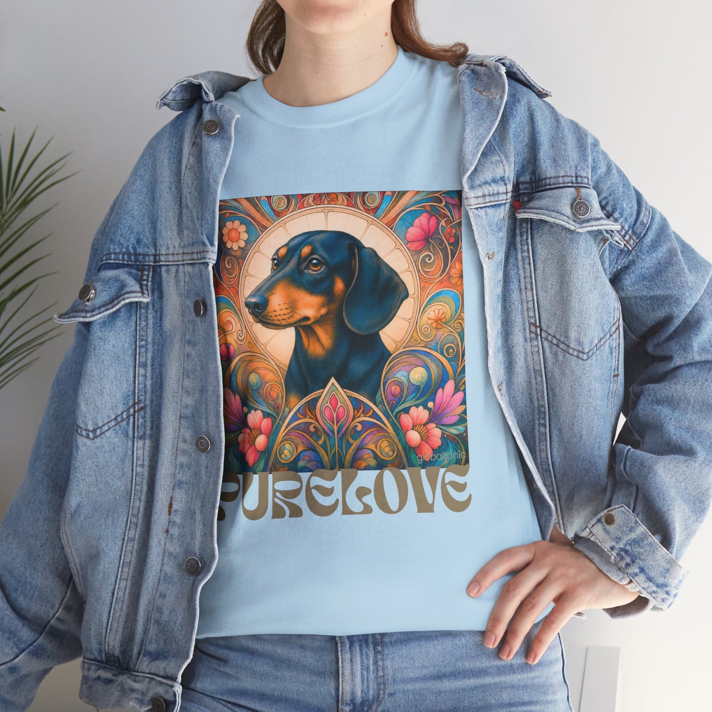 Dachshund Black Tan Vintage Graphic T-Shirt – Unisex Cotton Tee for Dog Lovers