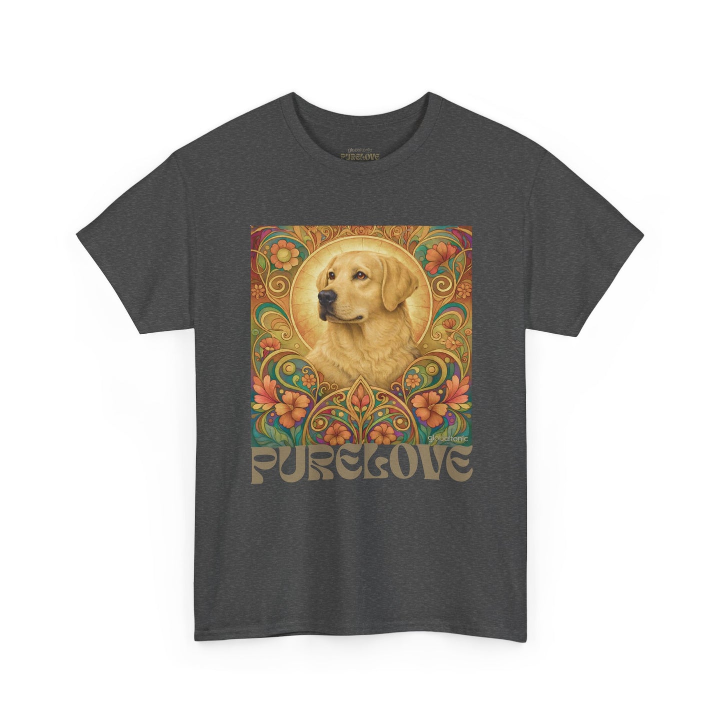 Golden Labrador Vintage Graphic T-shirt - Unisex Cotton Tee for Dog Lovers