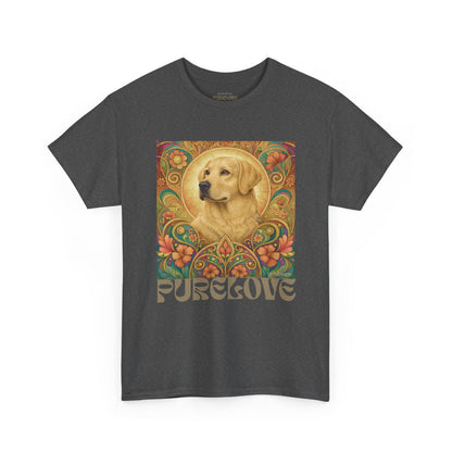 Golden Labrador Vintage Graphic T-shirt - Unisex Cotton Tee for Dog Lovers