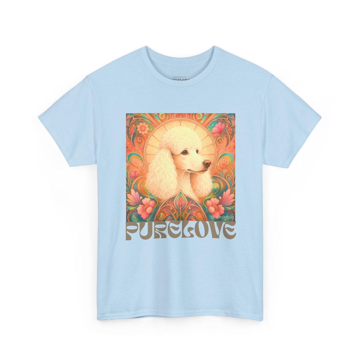 White Poodle Vintage Graphic T-Shirt – Unisex Cotton Tee for Dog Lovers