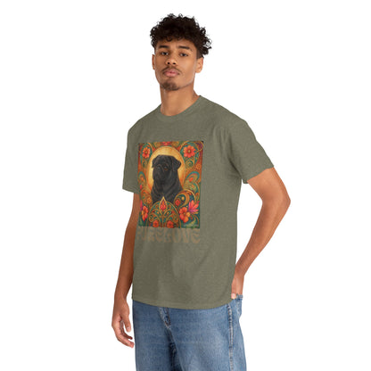 Pug Black Vintage Graphic T-Shirt – Unisex Cotton Tee for Dog Lovers