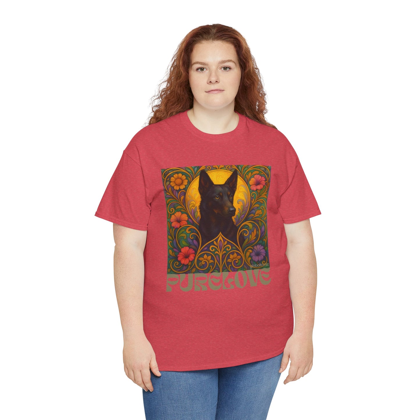 Black Kelpie Vintage Graphic T-Shirt – Unisex Cotton Tee for Dog Lovers
