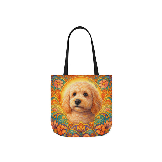 Goldendoodle (Groodle) All-Over Print Canvas Tote Bag – Colourful Artistic Dog Lover Gift